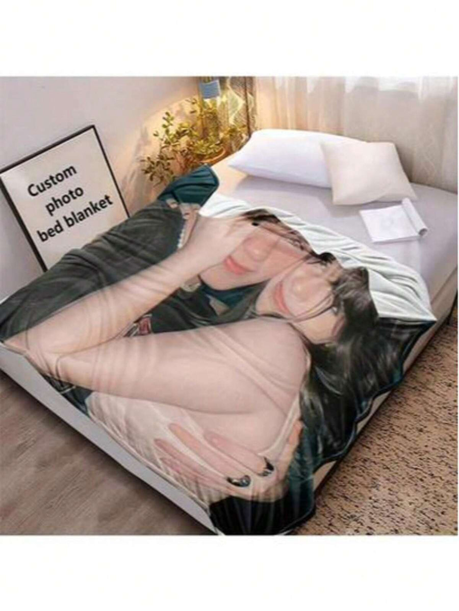 Customized Photo Blanket, Personalized Family/Pet/Couple Photo Printed. Warm, Soft, Cozy. Gift Mom, Dad, Him, Her, Pets. Anniversaries, Valentine's, Birthday, Mother's Day, Father's Day, Graduation, Wedding, Christmas, Housewarming, Thoughtful Gift